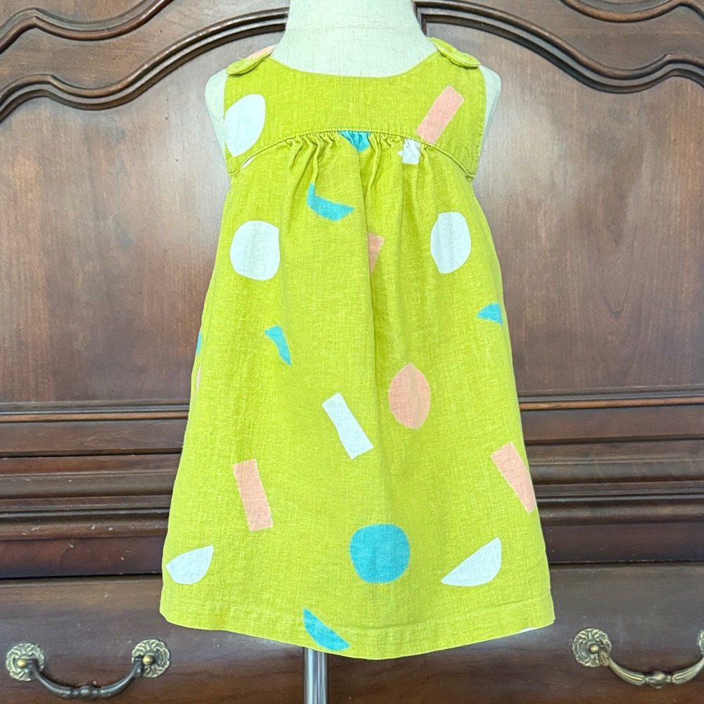 Tea Collection Pink and Green Kids Dress